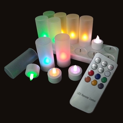 Lot de 12 Bougies Chauffe-plat LED avec Télécommande Minuterie, Flamme  Vacillante, Blanc Chaud, Intérieur Extérieur[S119]