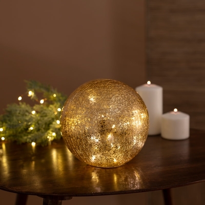 FEDBNET Boule d'ampoule de Noël, LED transparente, décoration de