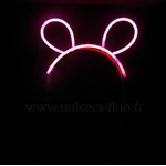 oreilles bunny fluo lumineux rose vendues sur deco-lumineuse.fr