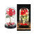 guirlande lumineuse led cloche en verre et rose rouge vendue sur deco-lumineuse.fr