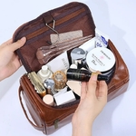 FUDEAM-Sac-de-rangement-portable-en-cuir-pour-hommes-et-femmes-trousse-de-toilette-trousse-cosm