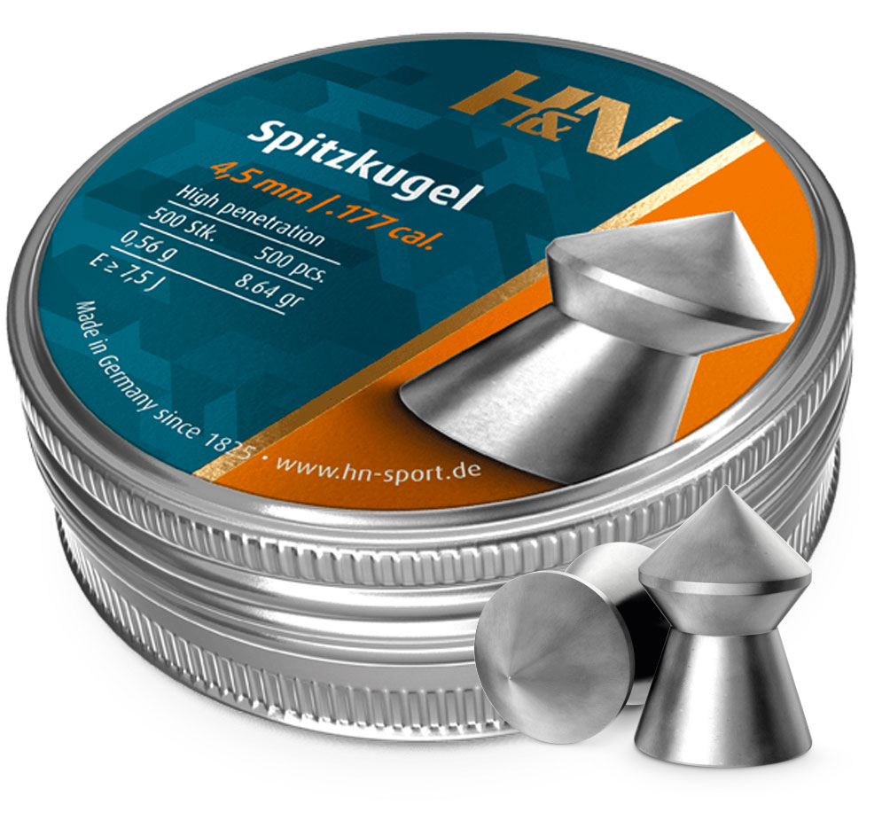 500-plombs-H&amp;N-Spitzkugel-cal.-4.5-mm-0,56g-2