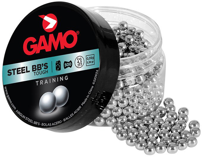 Billes BB rondes en acier Gamo Steel BB’s de 4.5 mm