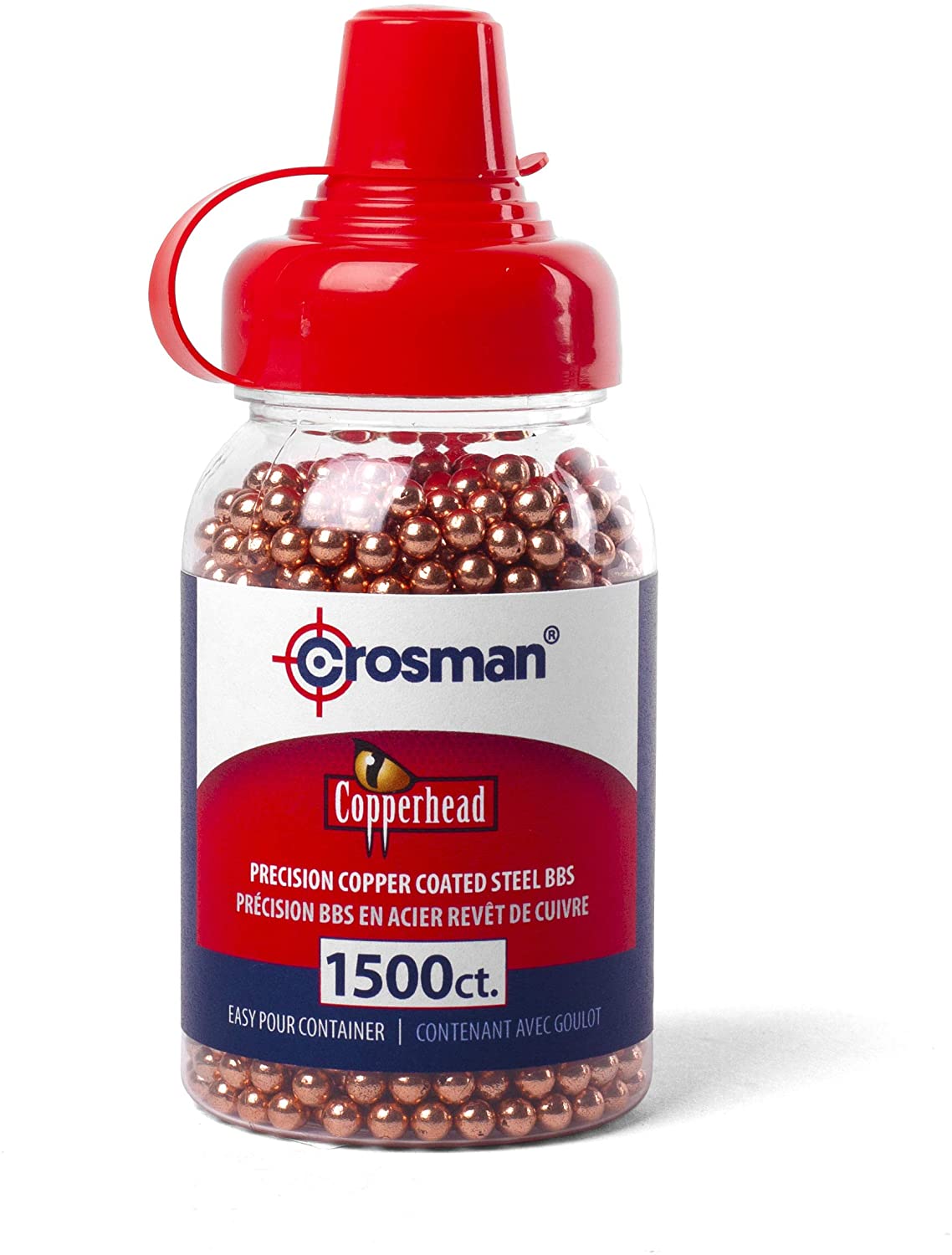 Biberon de 1 500 billes BB cuivrées Crosman Copperhead de 4.5 mm