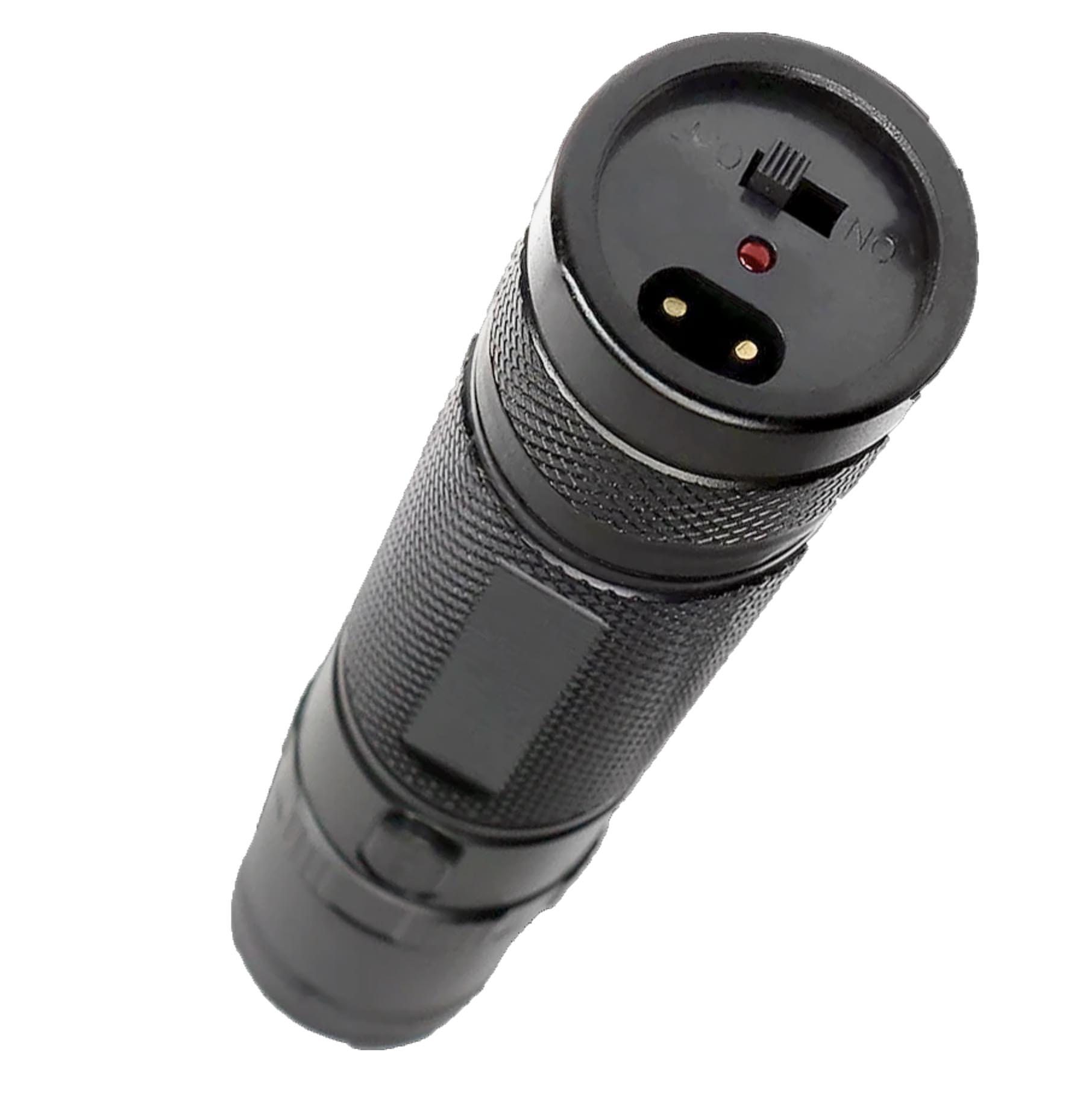 Culot de la lampe shocker X6 avec interrupteur marche-arrêt, témoin rouge et prise de charge