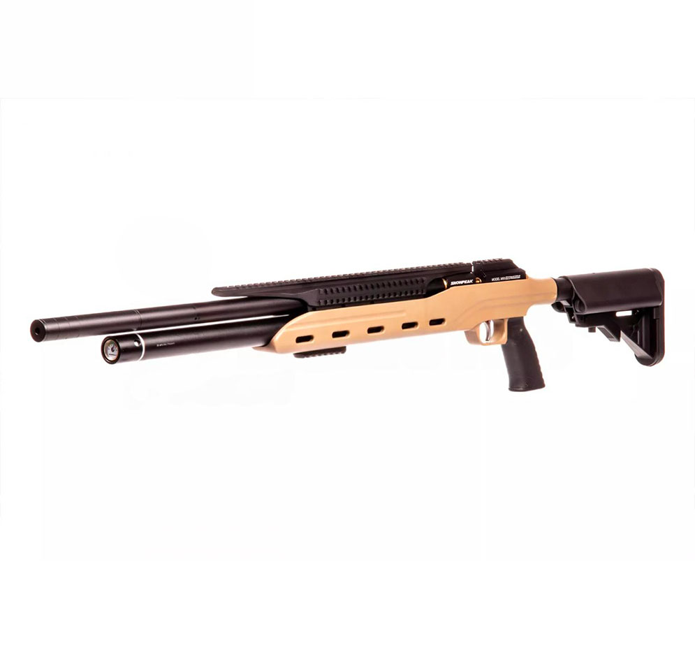 Carabine PCP Snowpeak M50 seule, garde-main couleur sable et crosse noire de type AR-15