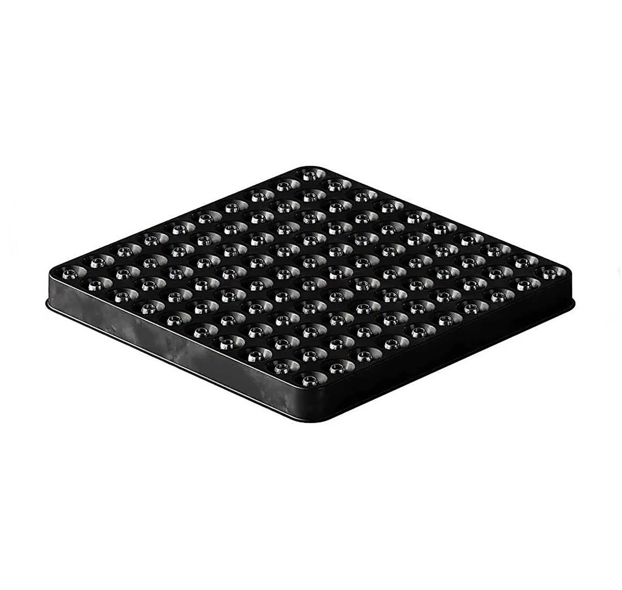 Plateau noir à alvéoles qui reçoit les slugs Zan Projectiles