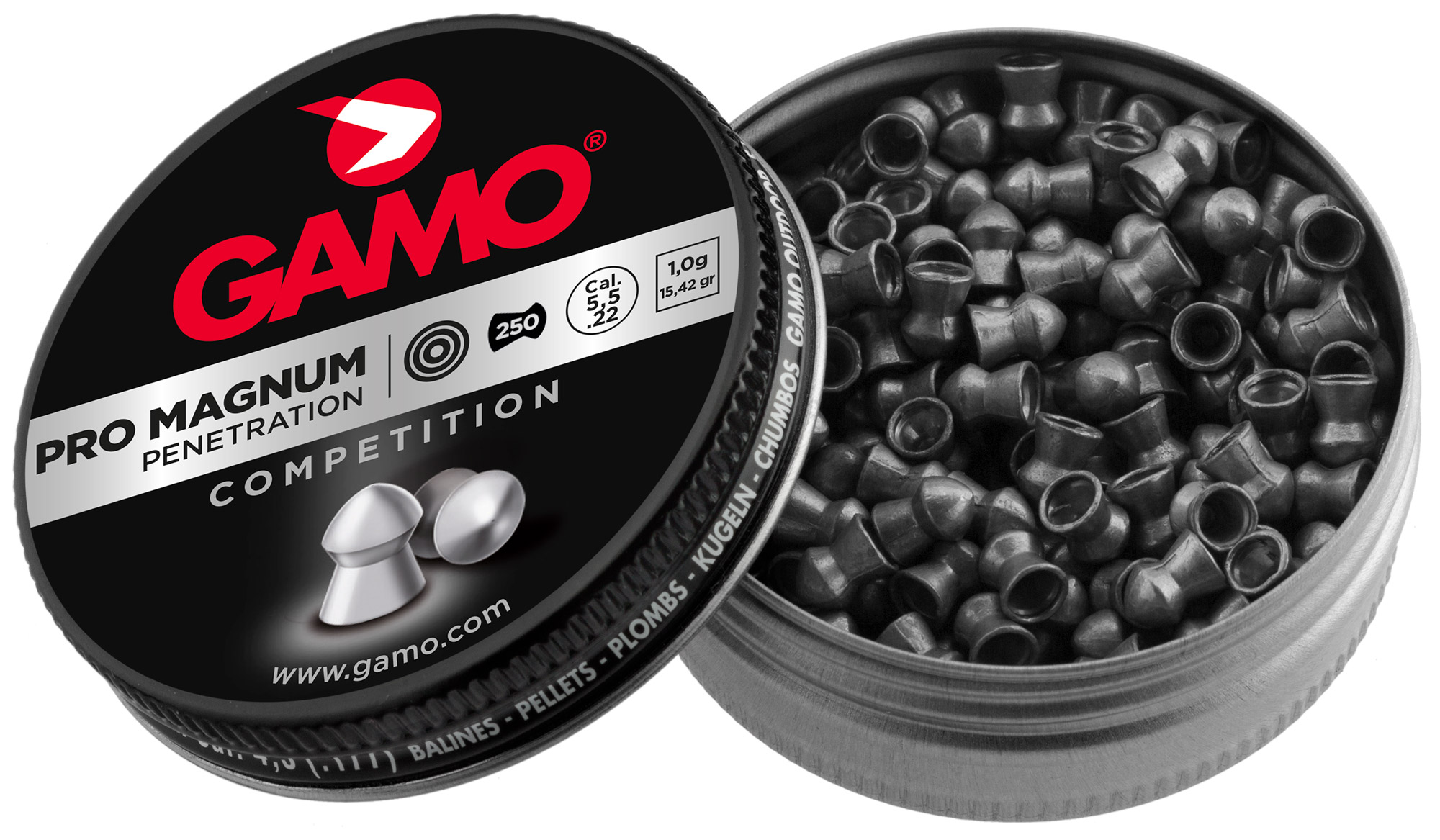 Boîte de 250 plombs Gamo Pro Magnum calibre 4,5 mm