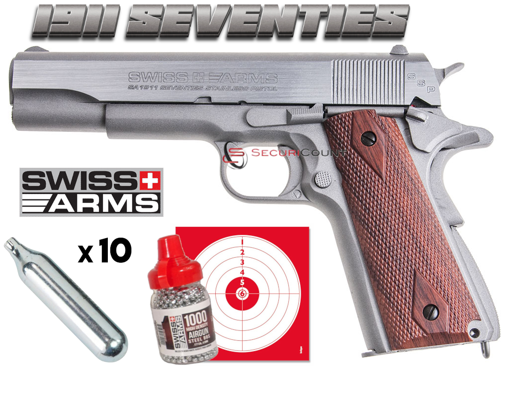 Pistolet Swiss Arms Beretta SA P92 full metal 4.5mm BBS - 2,11 joules