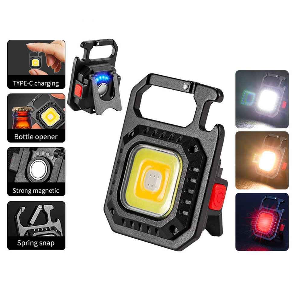 Lampe-de-poche-LED-COB-Rechargeable-porte-clés-1