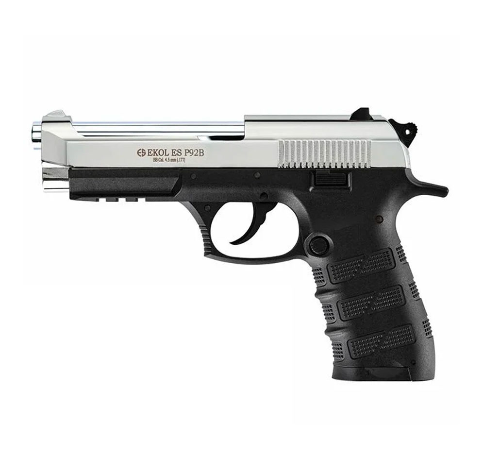 Pistolet-Ekol-ES-P92B-Shiny-Chrome-CO2-cal.-4.5mm-BBS-Blow-Back-1