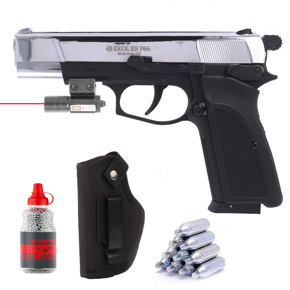 Pack-Pistolet-Ekol-ES-P66-Shinny-CO2-cal.-4.5mm-BBs-+-Micro-Laser-Rouge-Full-Metal--1