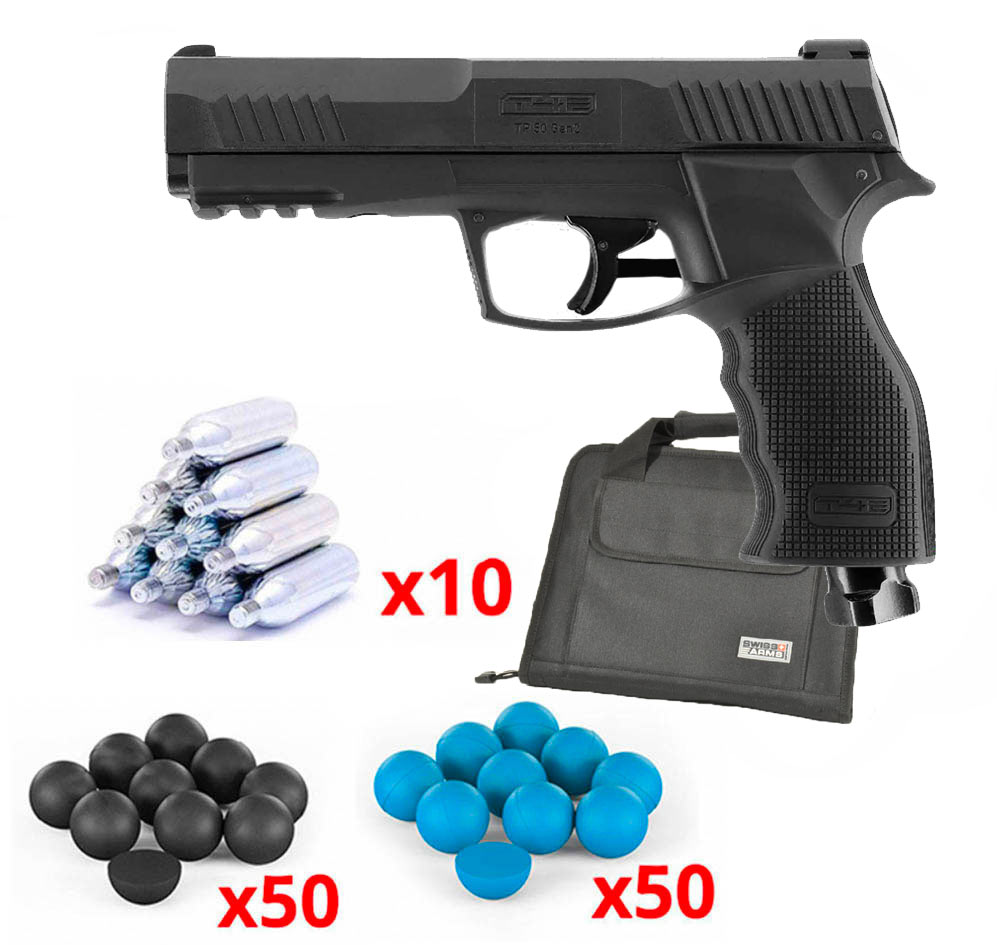 Pistolet-de-défense-Umarex-TP50-cal.-50-17-joules-+-Mallette-de-transport