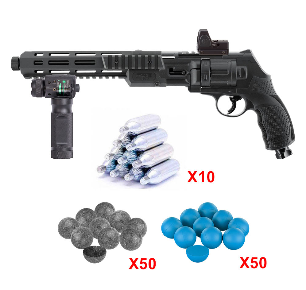 Revolver-de-défense-Umarex-TR50-cal.-50-17-joules-+-X-TENDER,-Viseur-Reflex-et-Poignée-Tactique1