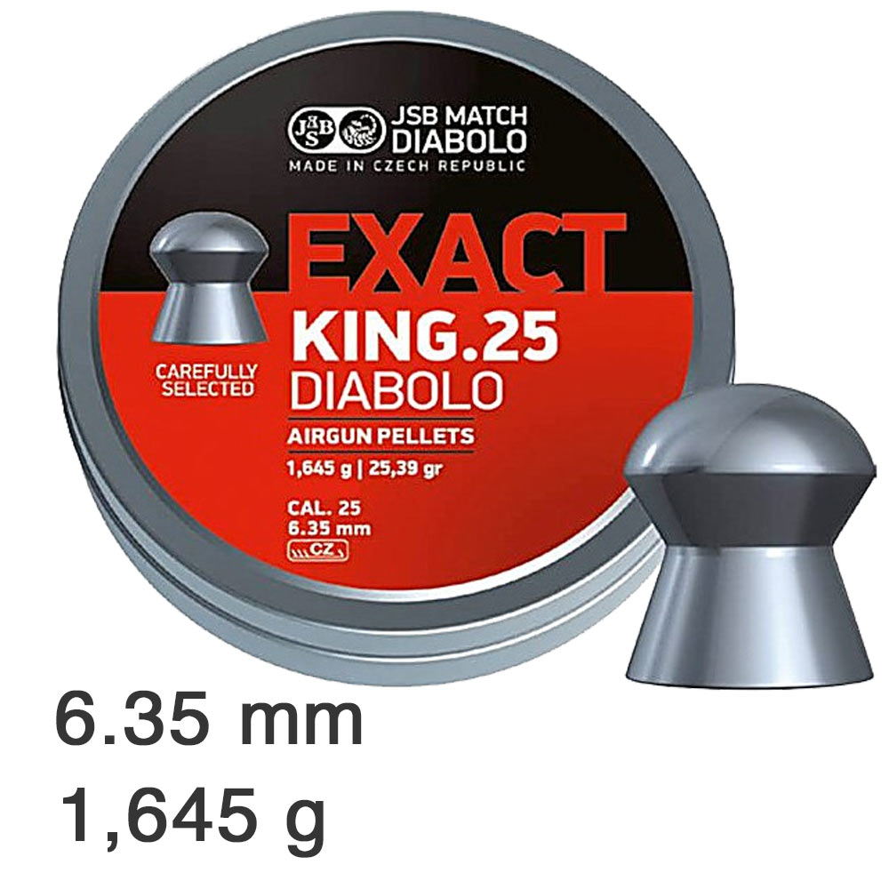 150-Plombs-Exact-Jumbo-King-Original-JSB-Diabolo-cal.-6,35-mm-1,645-g-1