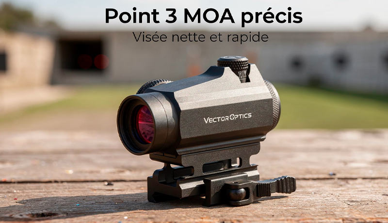 Réglages du Point Rouge Maverick II 1x22 3 MOA Gen 2