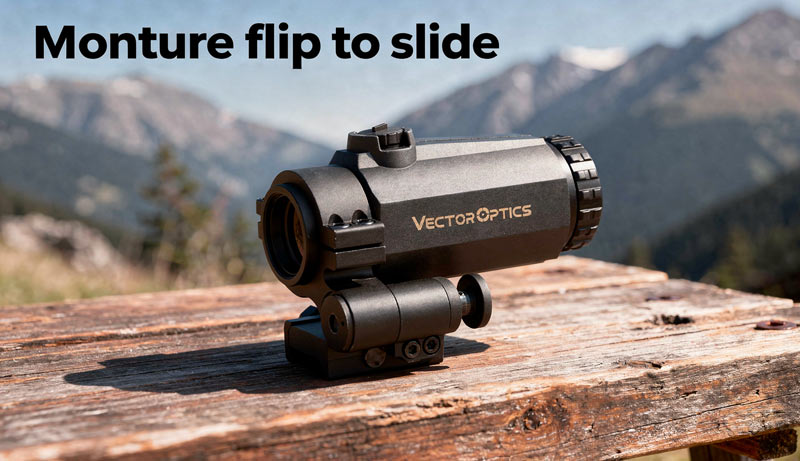 Monture flip to slide du Magnifier 3x22 Maverick III MIL