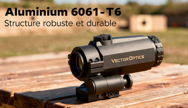 Magnifier Maverick III MIL en finition noir mat