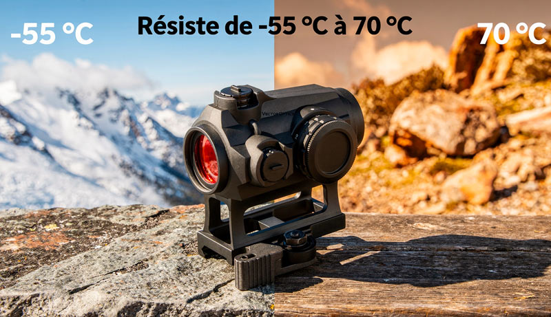 Point rouge Maverick III 1x22 MIL noir mat robuste