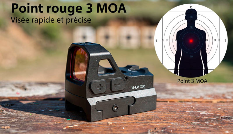 Point rouge Frenzy FA 1x17x21 Gen II 3 MOA vue générale
