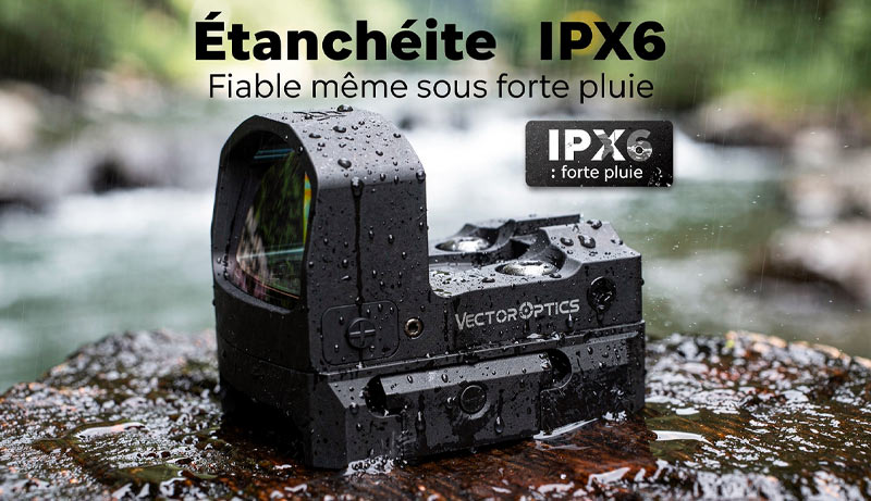 Réglages du point rouge Frenzy FM avec réticule 3 MOA