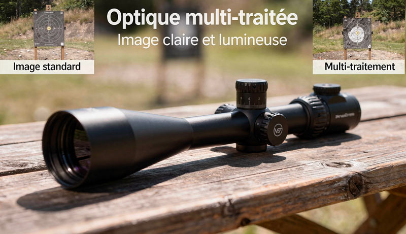 Objectif 60 mm multicouches de la lunette Minotaur