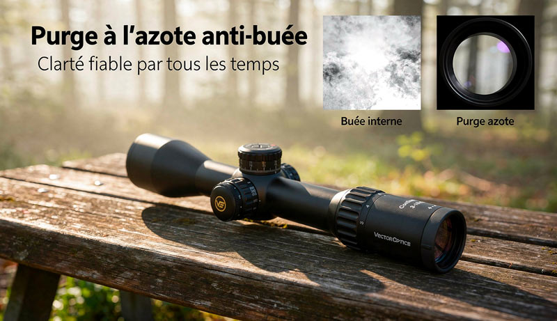 Zoom 3-18x50 de la lunette Continental X6