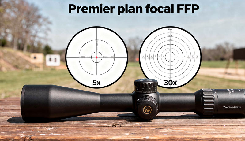 Tourelles et réticule FFP Vector Optics Continental X6