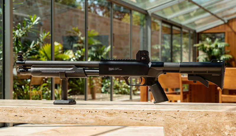 Pack fusil à pompe SG68 CO2 16 pouces noir calibre 68