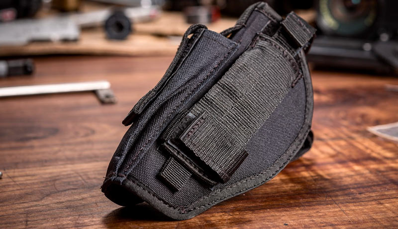 Détails du holster ceinture réglable UTG en Cordura