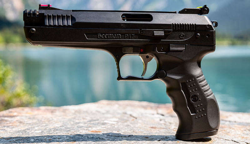 Organes de visée et détente du pistolet BEEMAN P17 Deluxe