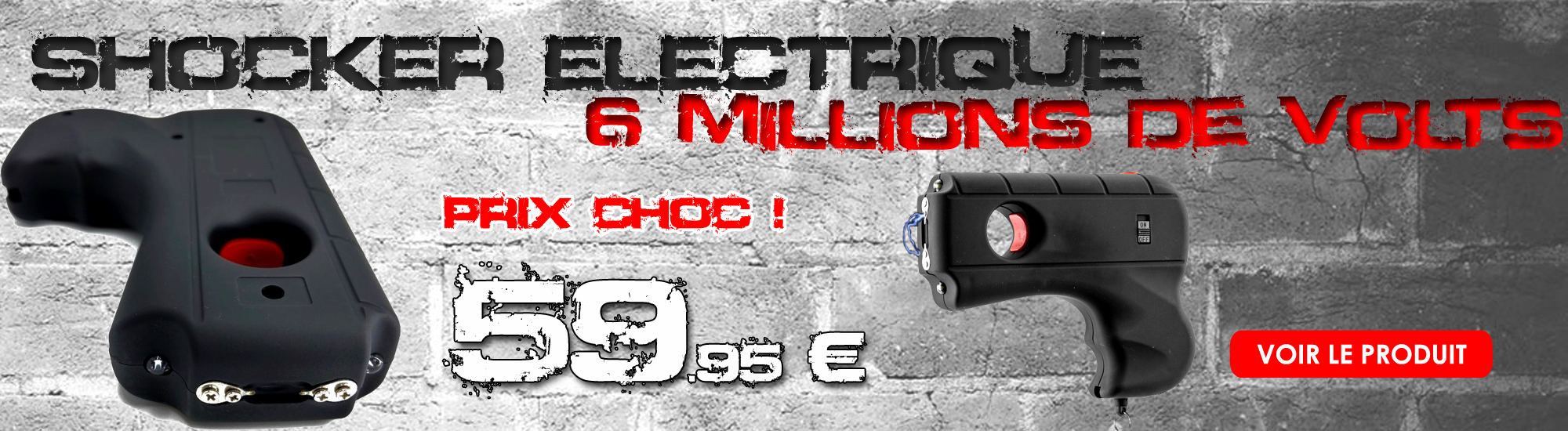 Taser shocker tazer 10 000 000 volts ! LED - Design pistolet