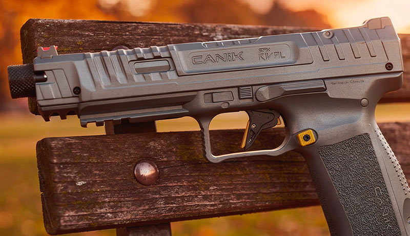 Vue arrière pistolet Canik Rival Competition