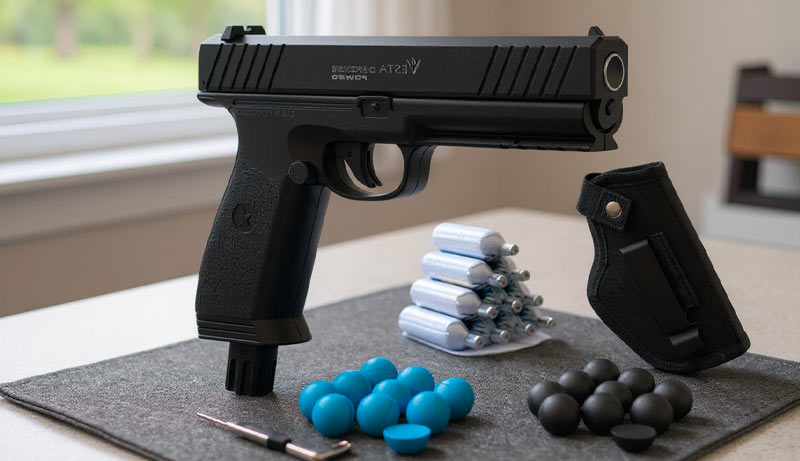 Pistolet Vesta PDW50 avec holster