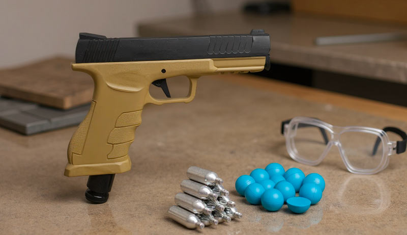 Finition Noir et Tan du pistolet Gunsmith GS50 V2
