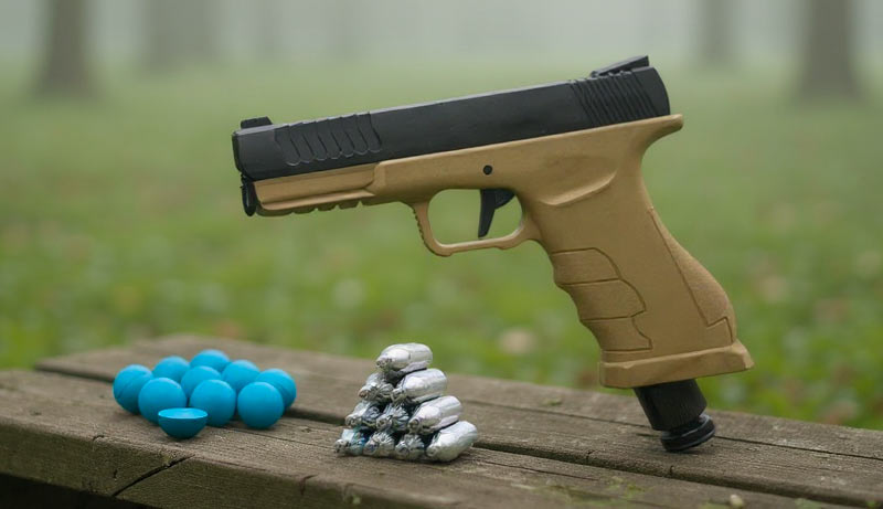 Pack pistolet de défense Gunsmith GS50 CO2 calibre 50