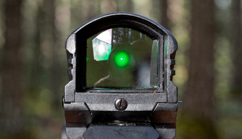 Pistolet Umarex Racegun avec point rouge et hausse réglable