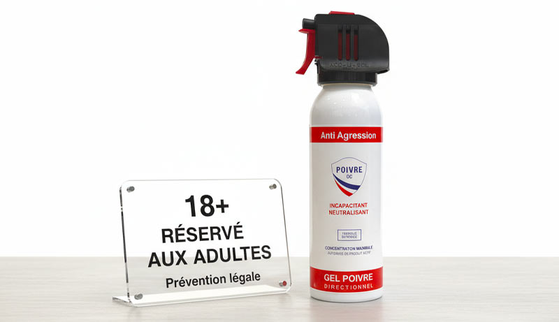 Spray de défense légal catégorie D – réglementation française