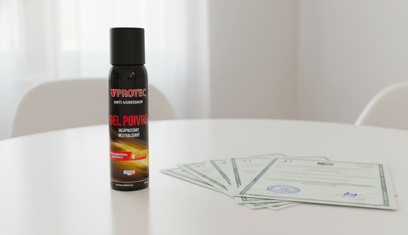 Spray de défense légal catégorie D – réglementation française