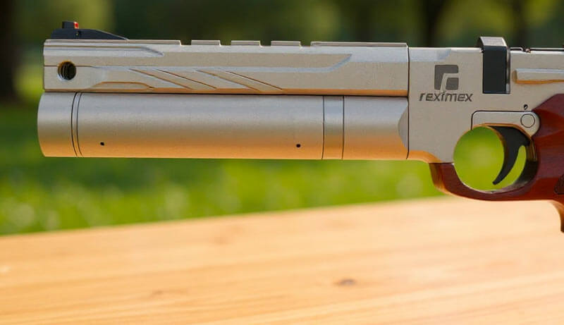 Pistolet PCP Reximex RPA Silver vue d'ensemble