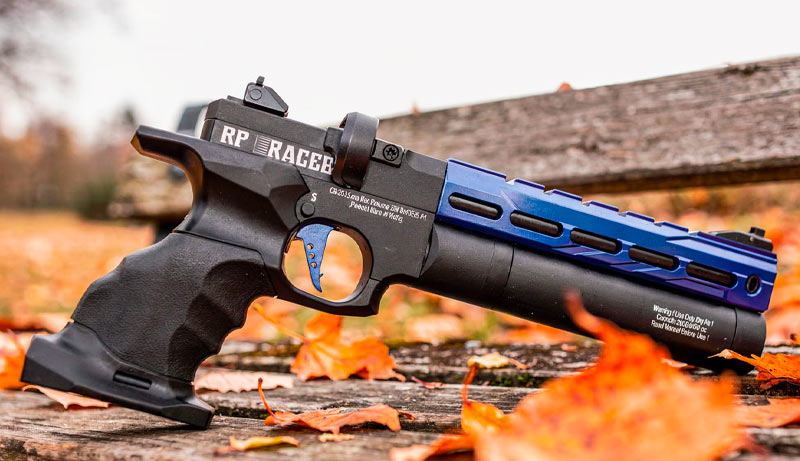 Pistolet RP Race Bleu Reximex poignée et réservoir