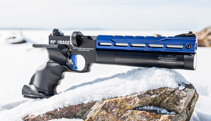 Pistolet RP Race Bleu Reximex armement et chargeur