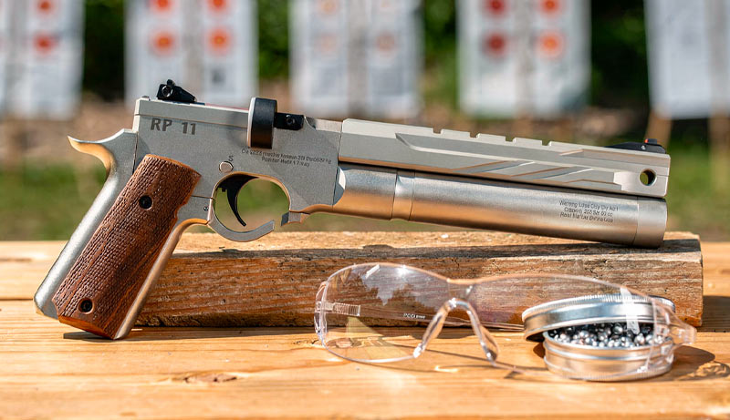 Pistolet RP 11 Argent Reximex PCP vue complète