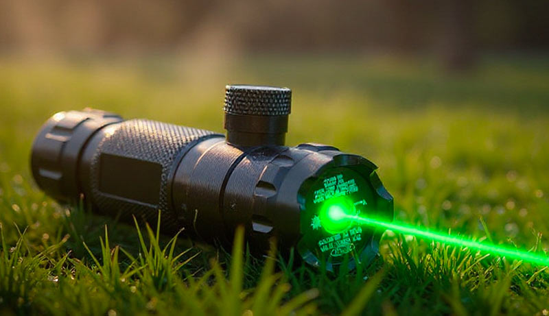 Viseur laser vert réglable monté sur pistolet