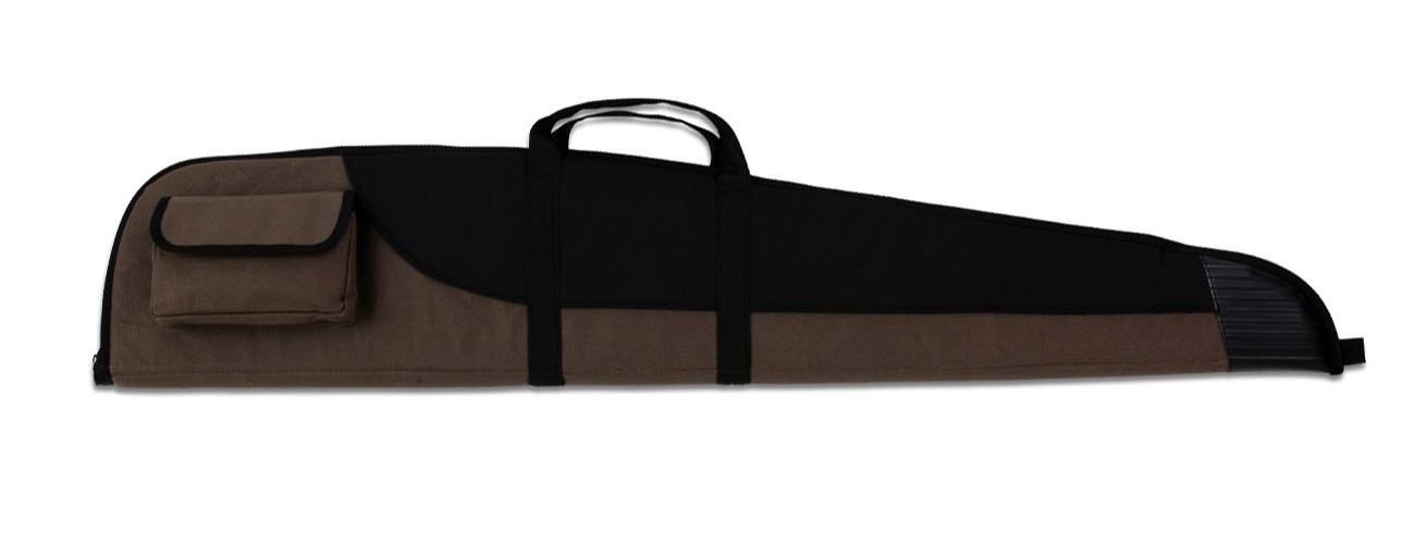 Fourreau pour carabine marron et noir avec embout renforcé