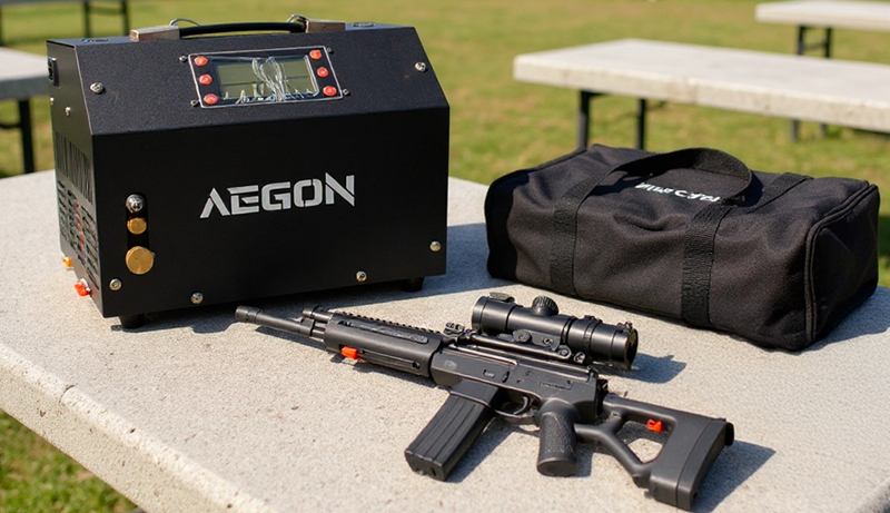 Compresseur AirTech HPA LCD AEGON vue principale