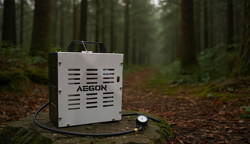 Compresseur AEGON sécurisé avec plaque anti-explosion