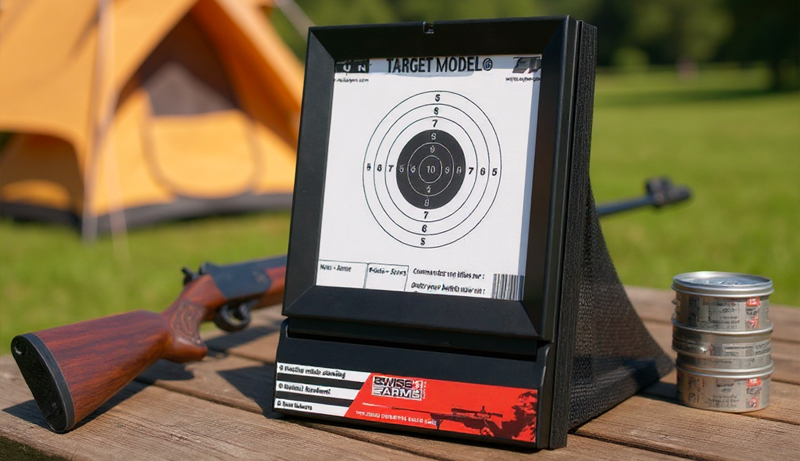 Porte-cibles airsoft robuste avec fermeture éclair pour récupération rapide