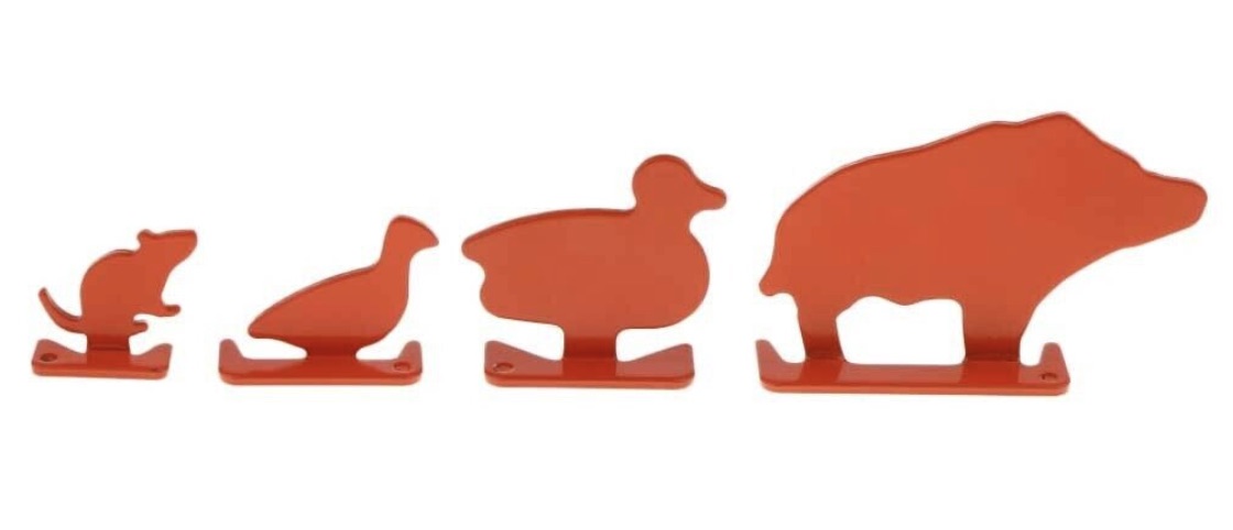 Figurines animales en acier effet rotatif
