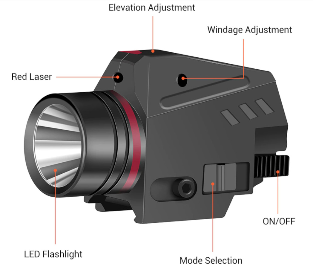 Lampe laser tan compacte et légère en aluminium renforcé
